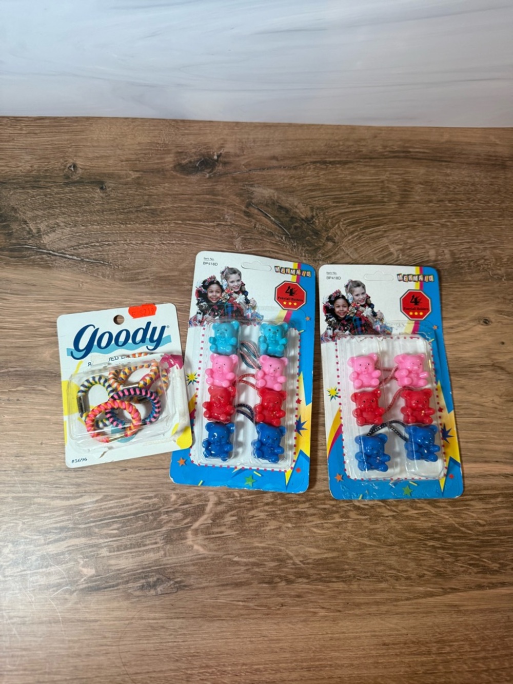 Vintage 90s Hair Accessories Bear Set